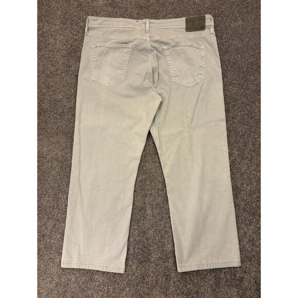 AG Adriano Goldschmied Men's Ivory Jeans 38 x 25 Shortened Hemmed (38x34) EUC - Picture 6 of 16